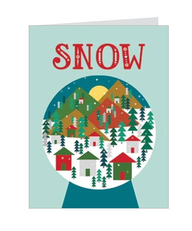 Petite 20 Piece Boxed Cards - Snowglobe