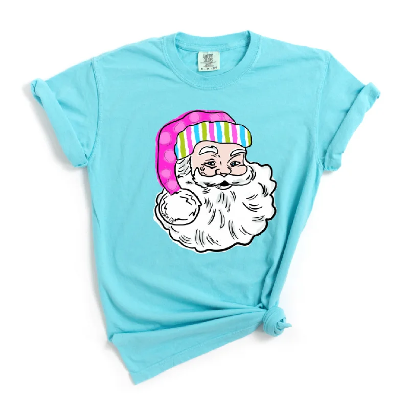 Pink Jolly Santa T-Shirt