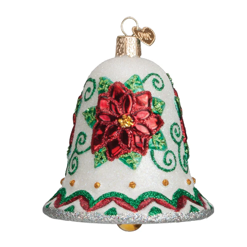 Poinsettia Bell Ornament - Old World Christmas