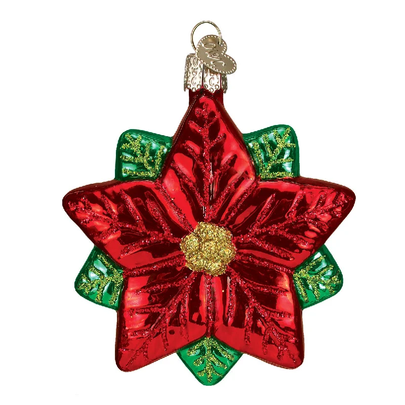 Poinsettia Star Ornament - Old World Christmas