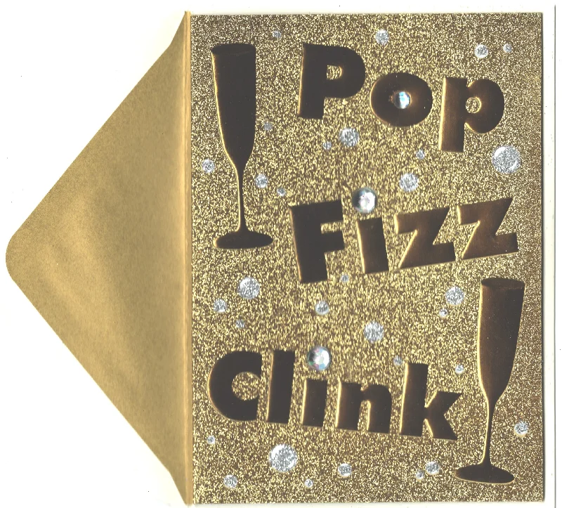 Pop Fizz Clink New Years Card