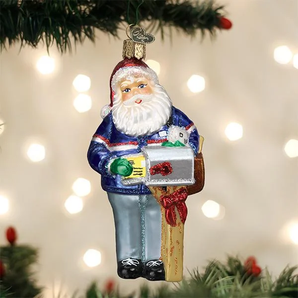 Postman Santa Ornament