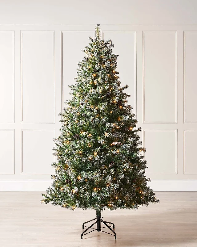 Pre-lit Blue Brockton Spruce Christmas Tree, 5 ft