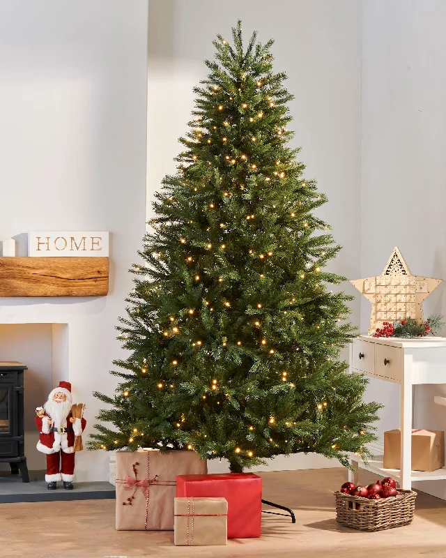 Pre-Lit Regal Spruce Multi-Function Christmas Tree, 7 ft