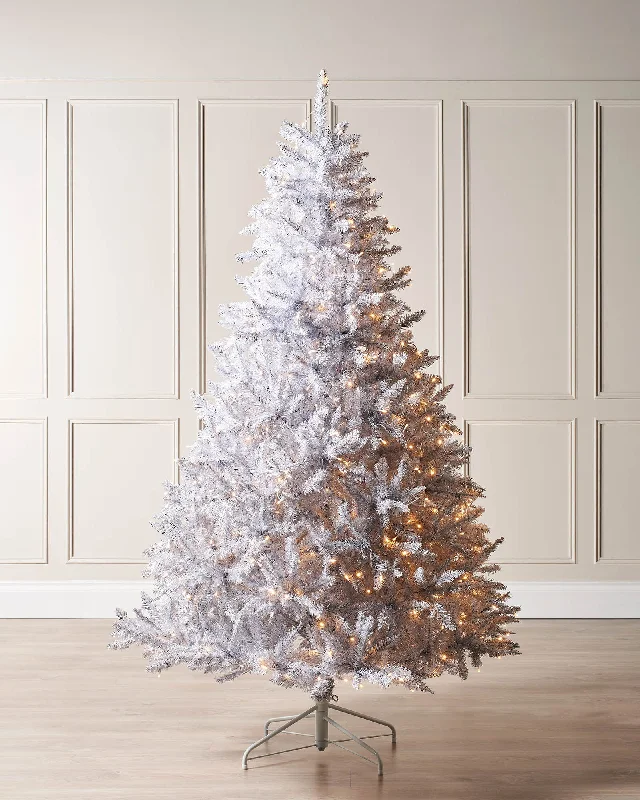 Pre-Lit Shimmering Christmas Tree, 7 ft