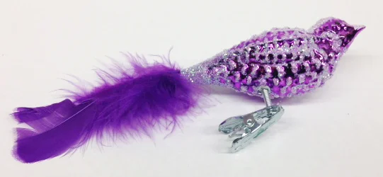 Waffle Pattern bird, purple by Glas Bartholmes