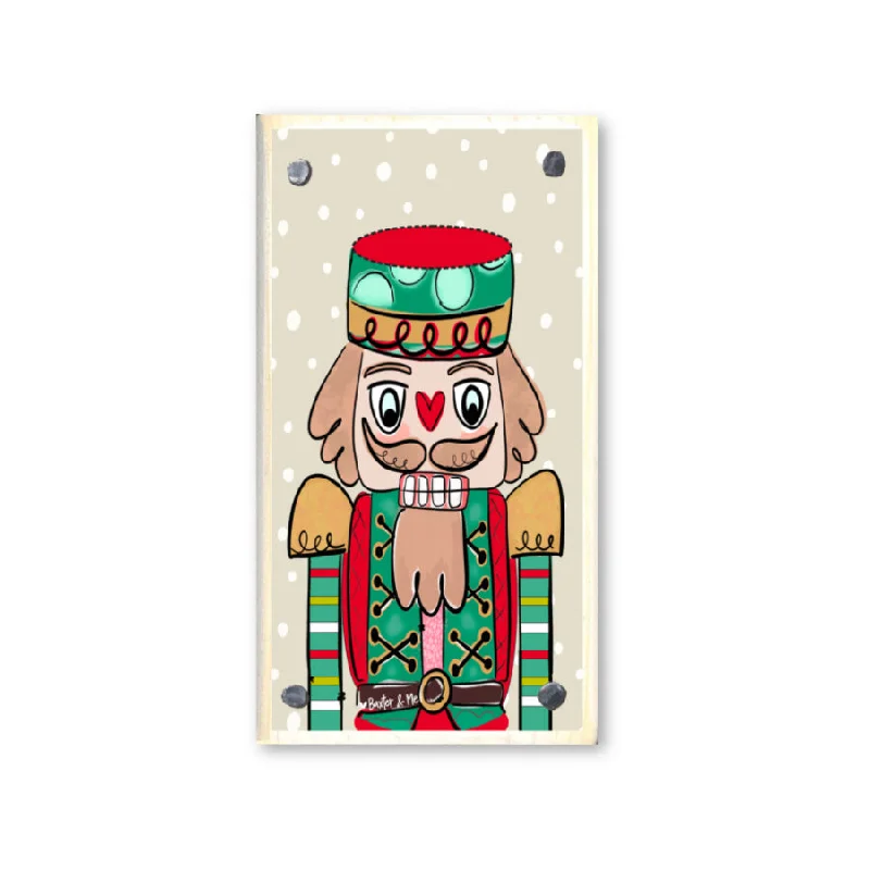 Red & Green Nutcracker Happy Block