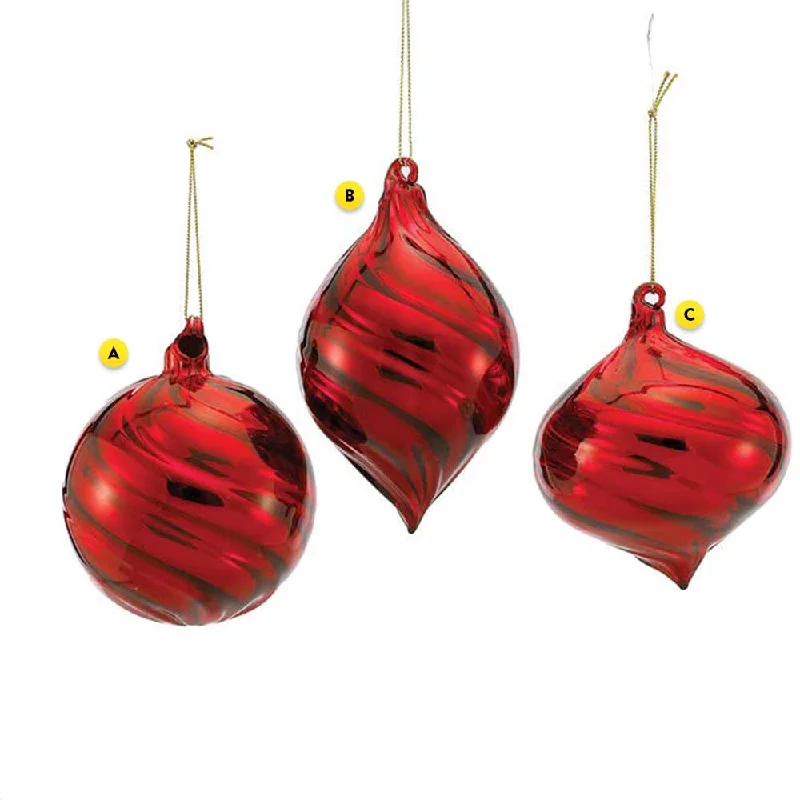 Red Glass Bulb Ornament