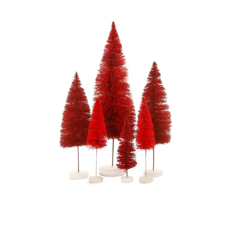 Red Rainbow Trees (Set of 6)