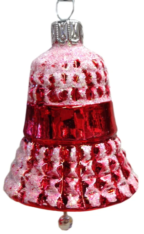 Waffled Bell, red by Glas Bartholmes