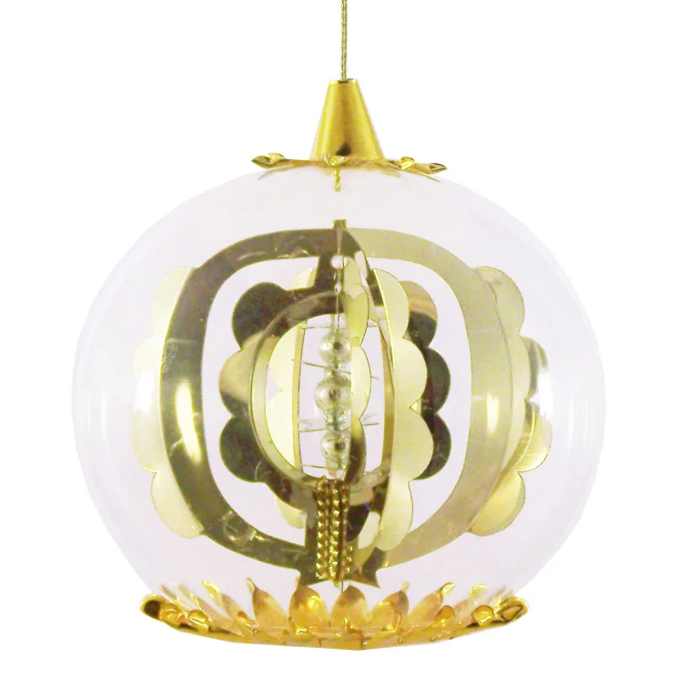 Reflector with Beads Foil Ornament, gold by Resl Lenz