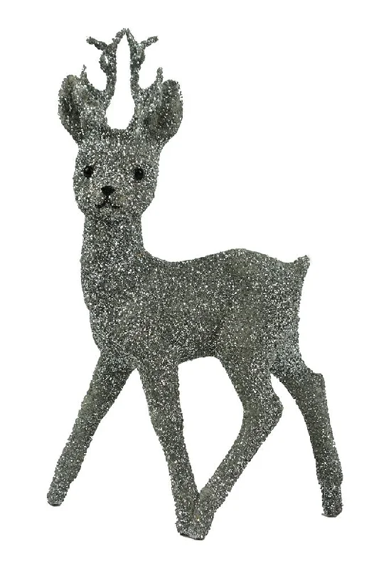 Reindeer, silver beaded, Plastic Figure by Ino Schaller