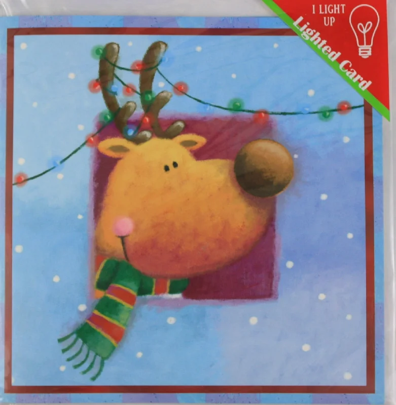 Reindeer Light up Card