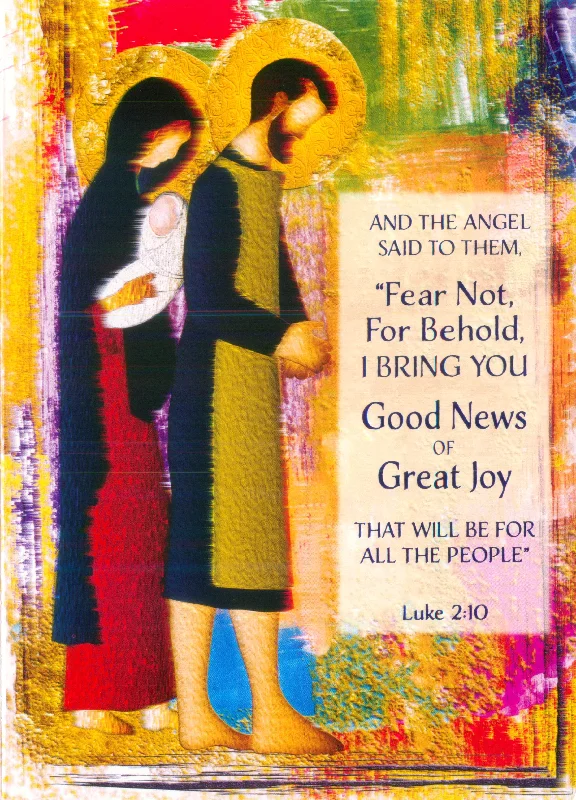 Religious Christmas 16 Card Set - Good News and Great Joy