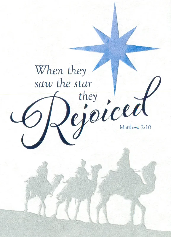 Religious Christmas 16 Card Set - They Rejoiced