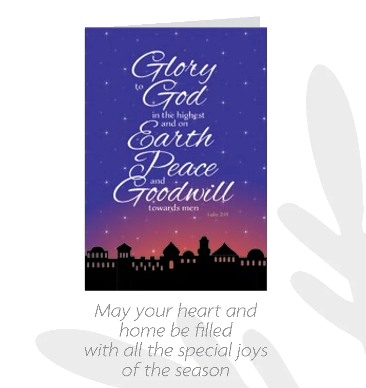 Message of Faith 20 Count Card Set - Glory to God