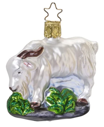 Rock Climber Mountain Goat Ornament by Inge Glas of Germany