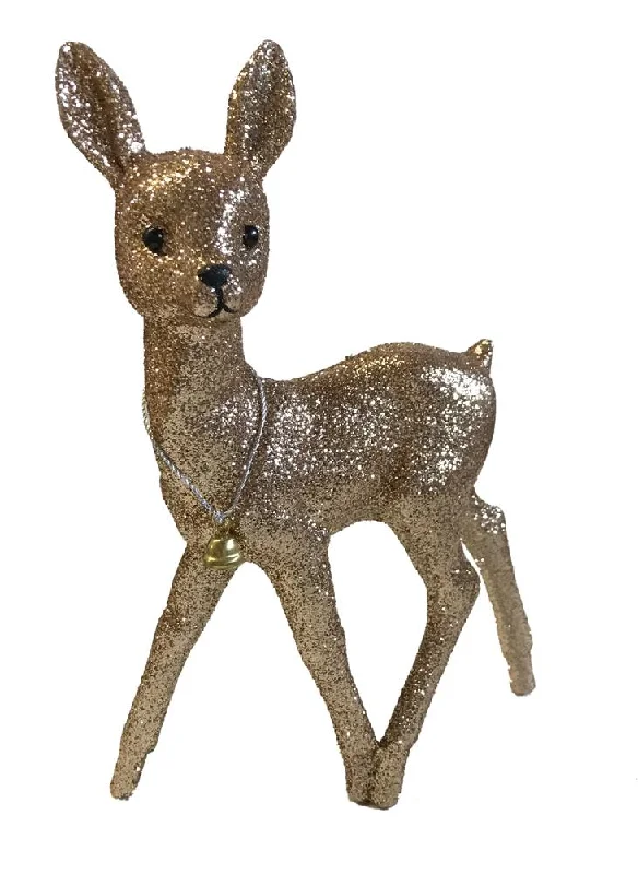 Deer, rose gold glittered, Plastic Figure by Ino Schaller