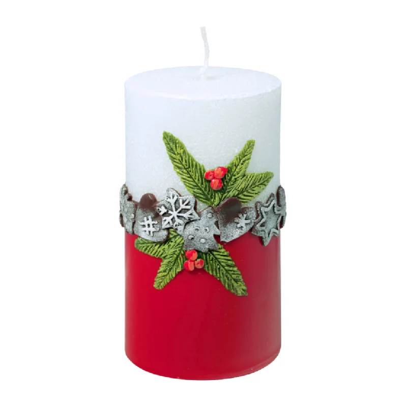 Rustic Stumpen Candle, Gingerbread by EWA Kerzen