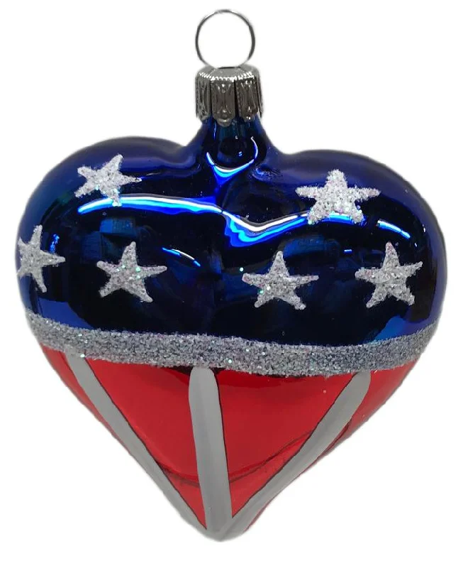 RWB Heart, Patriotic Ornament by Old German Christmas