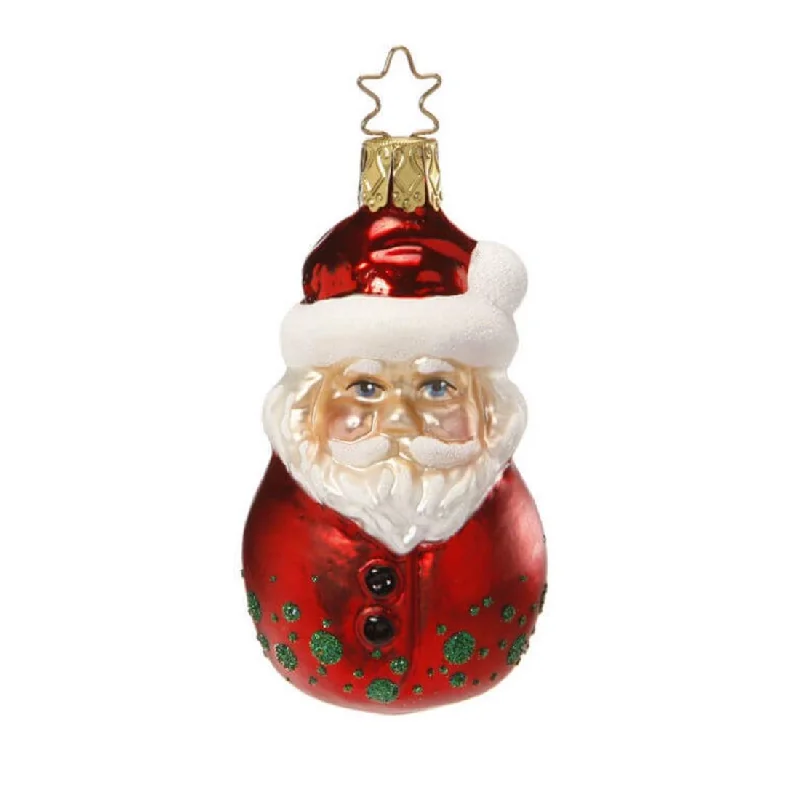 Santa Bobble-Head Ornament by Inge Glas of Germany