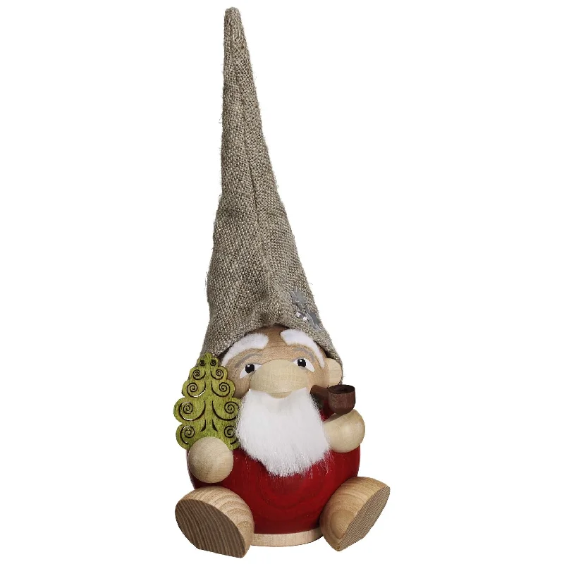 Santa Claus Gnome, Incense Smoker by Seiffener Volkskunst