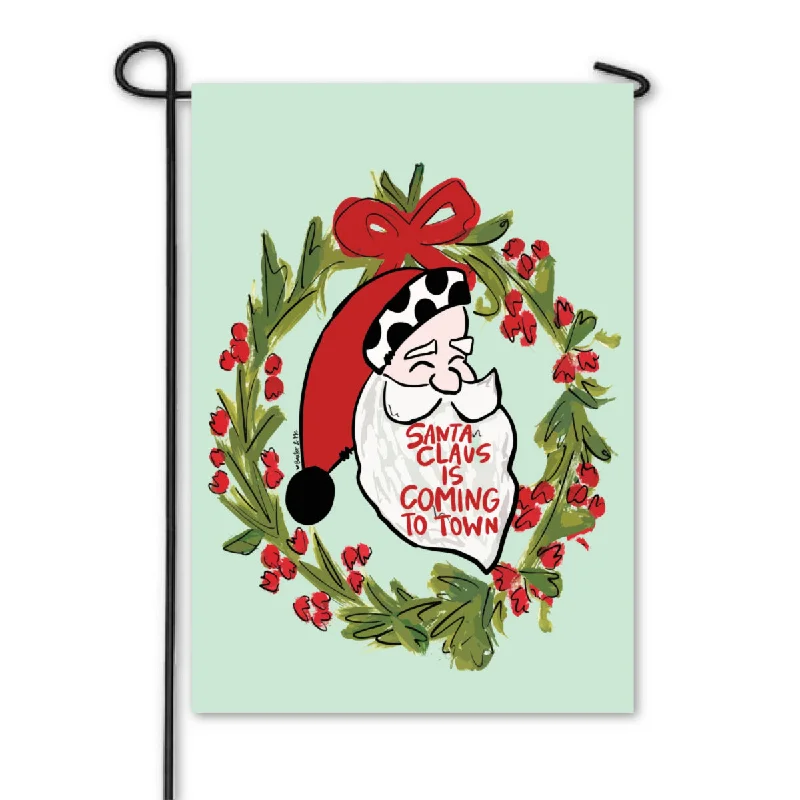 Santa Claus is Coming to Town Garden Flag