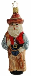 Santa Cowboy Ornament by Inge Glas of Germany