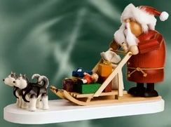 Santa with Dogsled Incense Smoker by KWO