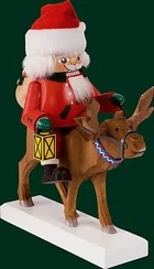 Santa on Moose, Nutcracker by Richard Glasser GmbH