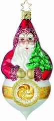 Santa Reflection Ornament by Inge Glas of Germany