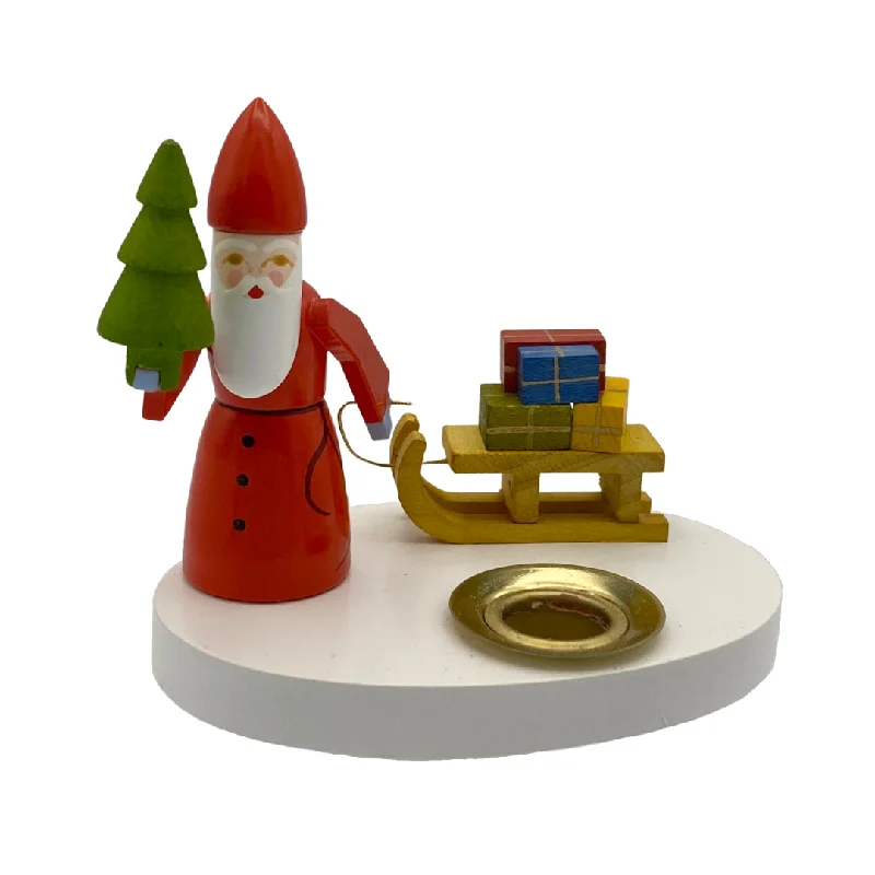 Santa with sled candleholder by Volker Zenker