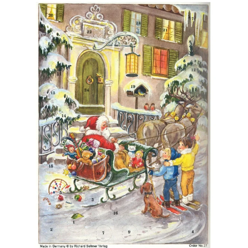 Santa in Sleigh, Modern by Richard Sellmer Verlag