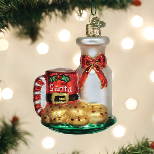 Santa's Milk & Cookies Ornament