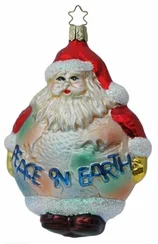 Santa's Wish Ornament by Inge Glas of Germany