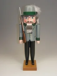 Schultze, the Forester Nutcracker with Gun by Werkstatte Volker Fuchtner