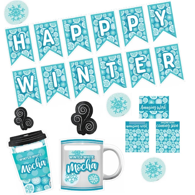 "Seasonal Coffee Winter Edition" Mini UPRINT Bundle | Printable Classroom Decor | Teacher Classroom Decor | Schoolgirl Style