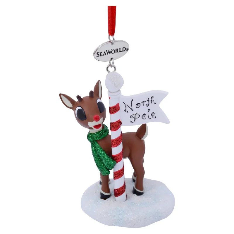 SeaWorld Rudolph North Pole Resin Ornament