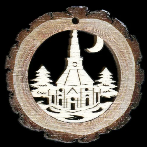 Seiffen Church Wood Ornament by  Wandera GmbH