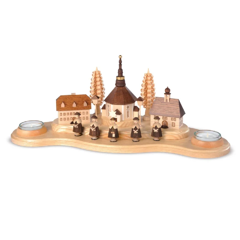 Seiffen Village, Candle Holder by Mueller GmbH