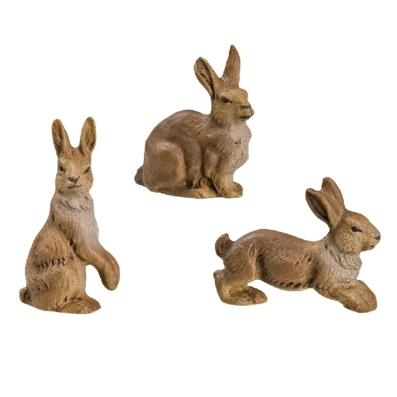 Group of 3 Rabbits, 11-12cm scale by Marolin Manufaktur