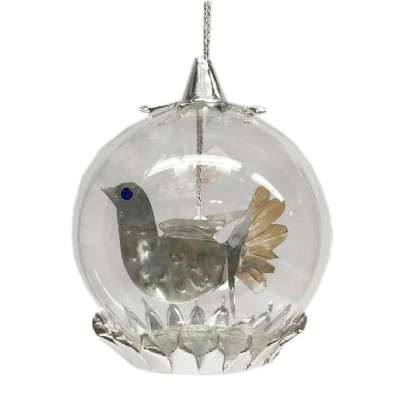 Silver Bird Foil Ornament by Resl Lenz