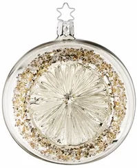 Silver Reflect Ornament by Inge Glas of Germany