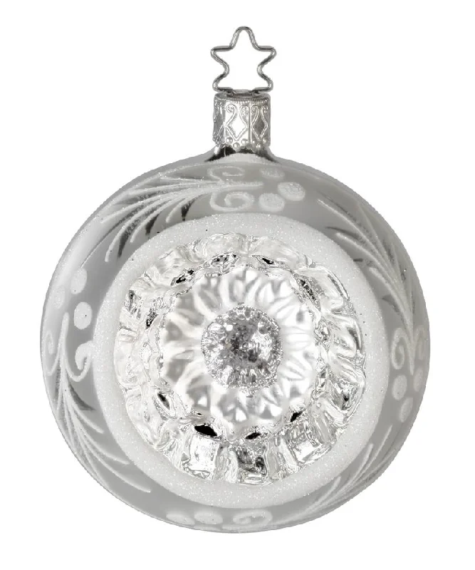 Silver Reflections Ornament by Inge Glas of Germany