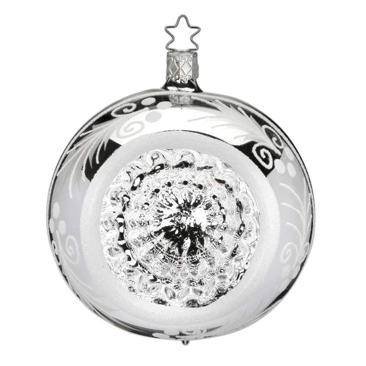 Silver Reflections shiny Ornament by Inge Glas of Germany