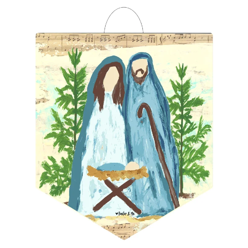 Simple Nativity Door Hanger