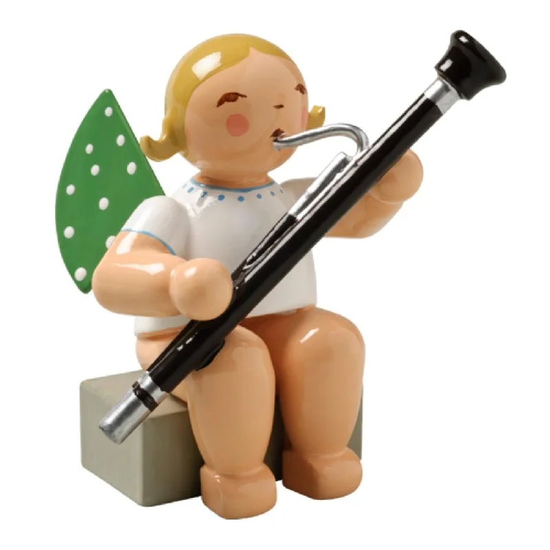 Sitting Angel with Bassoon made by Wendt und Kuhn