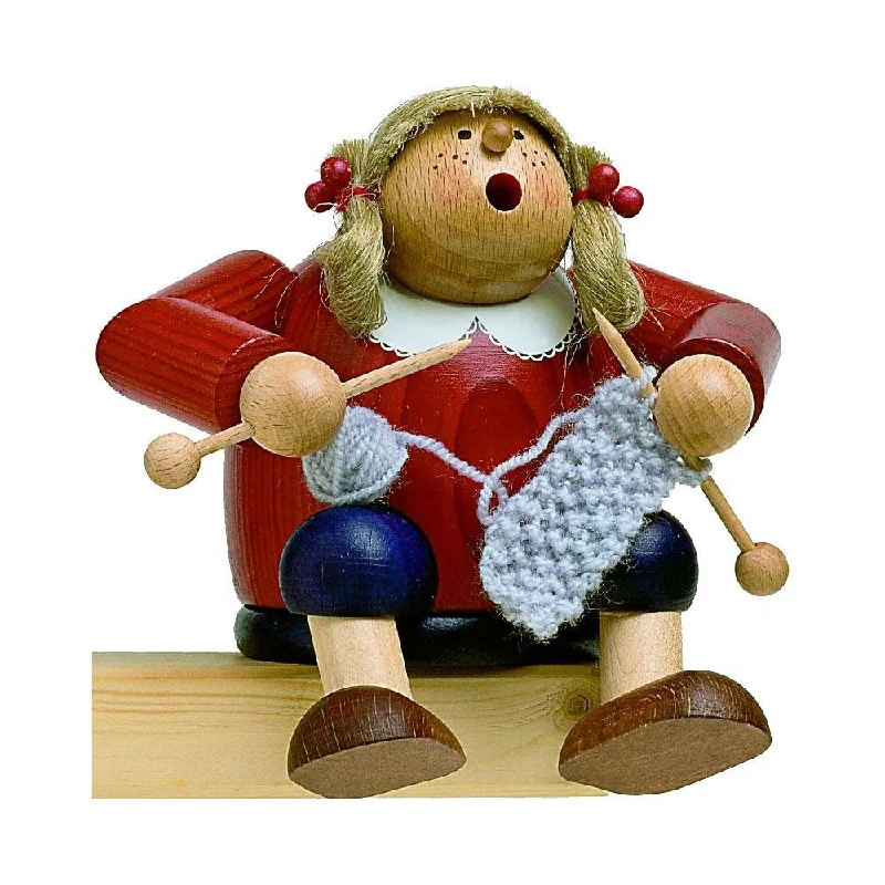 Knitter, sitting Incense Smoker by KWO