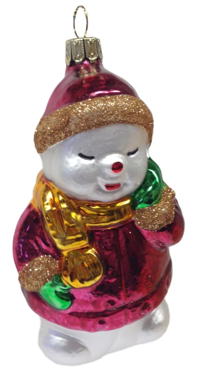 Sleepy Snowman Ornament by Old German Christmas