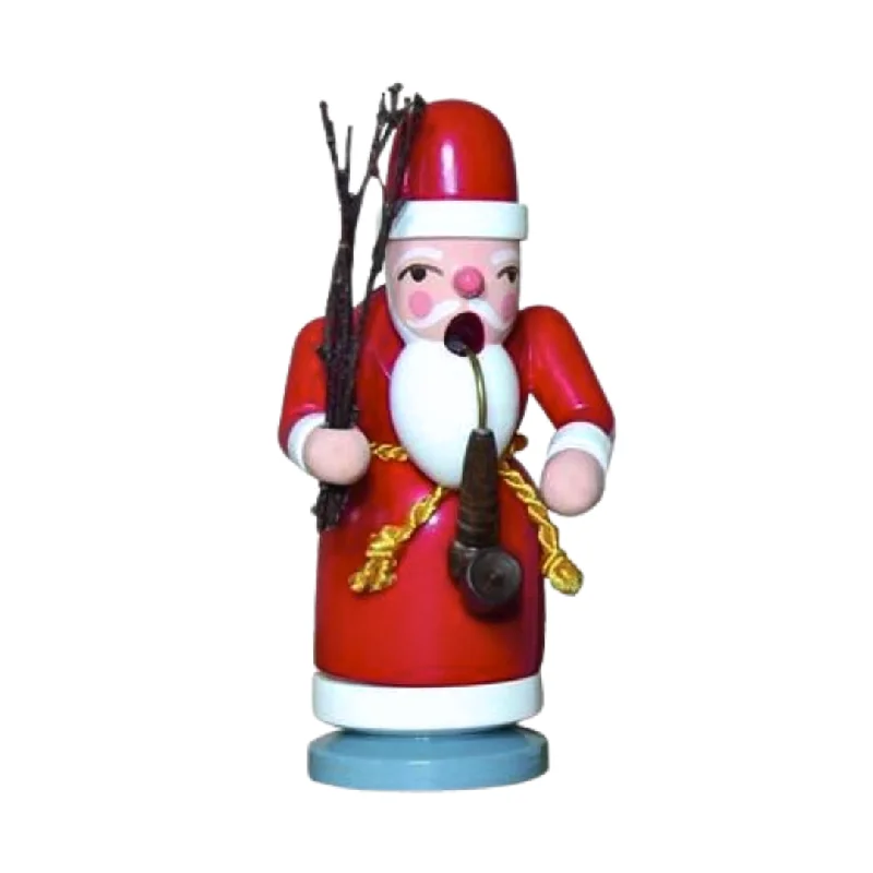 Santa with Switches Smoker, 10cm by Erzgebirgische Holzkunst Gahlenz GmbH